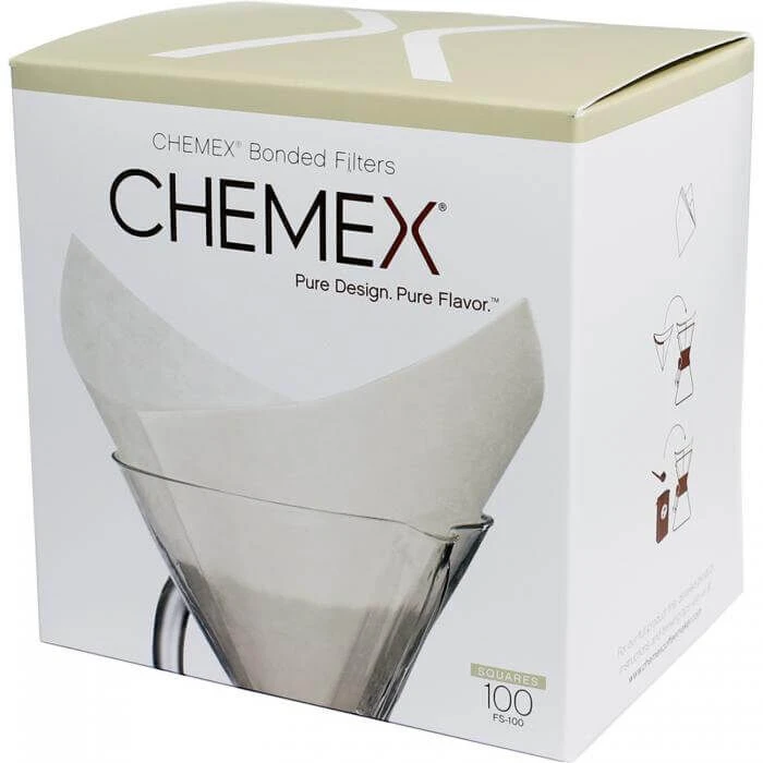 Chemex FS-100 Vierkante Filters 100 Stuks 3 Chemex FS-100 Vierkante Filters 100 Stuks