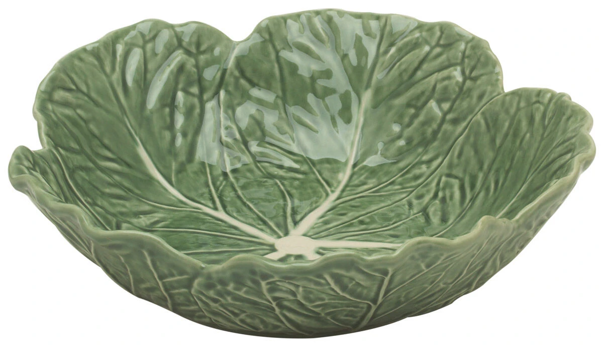 Bordallo Koolblad Schaal ø 29 Cm Aardewerk Groen 3 Bordallo Koolblad Schaal ø 29 Cm Aardewerk Groen