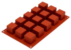 Silikomart Bakvorm 15 Kubussen 3,5 Cm Silicone Bruin