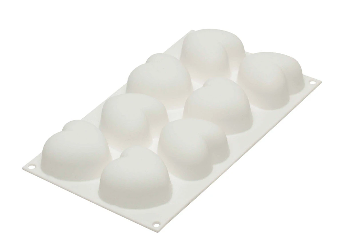 Silikomart Professional Bakvorm Harten 6,5 X 6,3 Cm Silicone Wit 3 Silikomart Professional Bakvorm Harten 6,5 X 6,3 Cm Silicone Wit