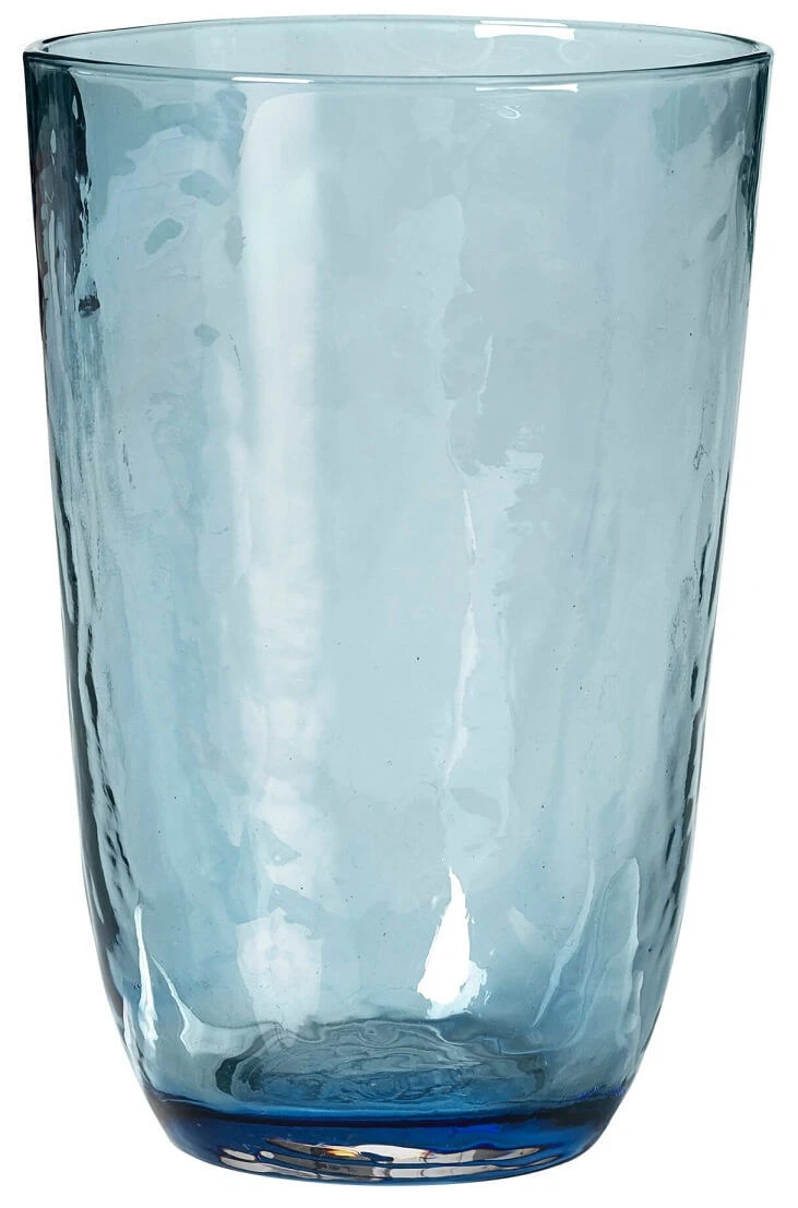 Broste Copenhagen Hammered Tumbler 500 Ml ø 9,2 Cm H 13,5 Cm Glas Blauw 3 Broste Copenhagen Hammered Tumbler 500 Ml ø 9,2 Cm H 13,5 Cm Glas Blauw