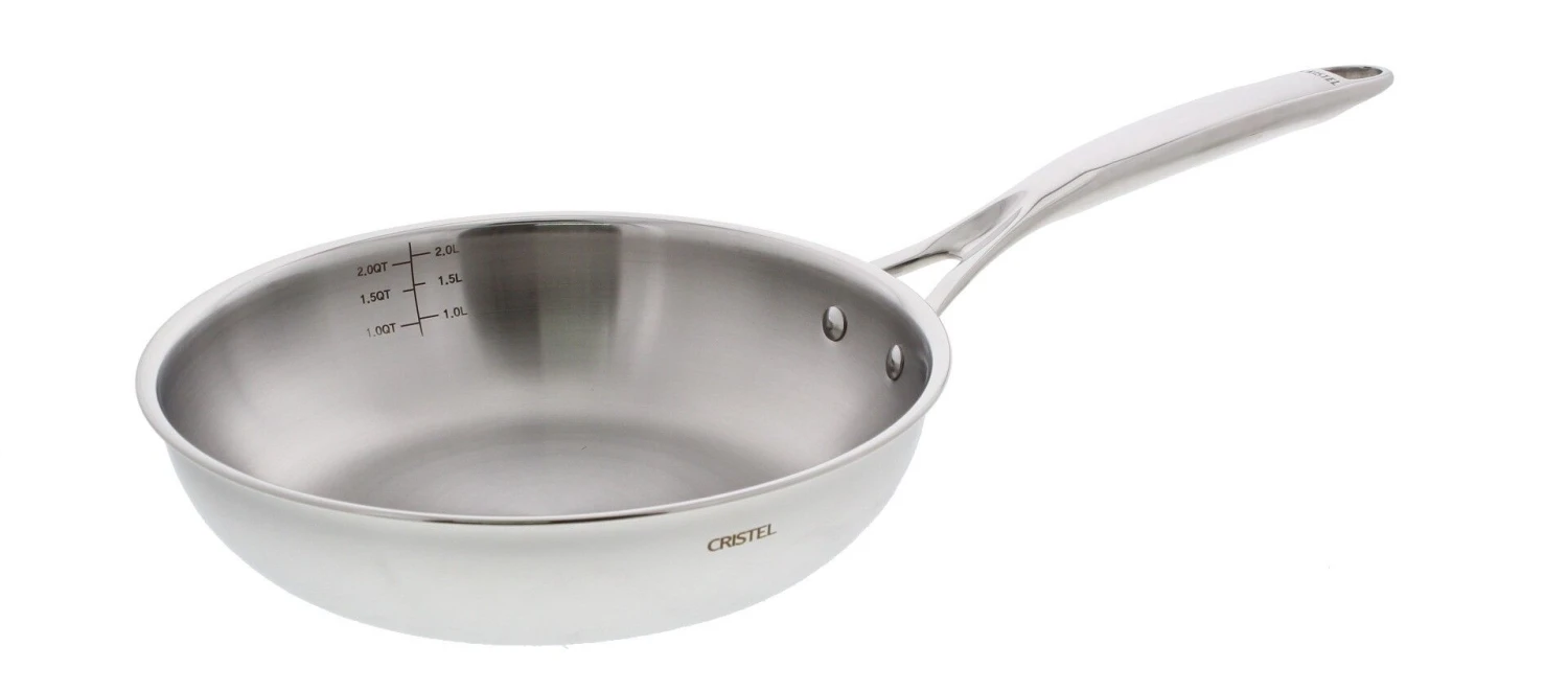 Cristel Castel'Pro Multiply Hoge Koekenpan ø 24 Cm Rvs 3 Cristel Castel'Pro Multiply Hoge Koekenpan ø 24 Cm Rvs