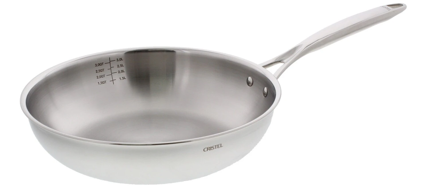 Cristel Castel'Pro Multiply Koekenpan ø 28 Cm Rvs 3 Cristel Castel'Pro Multiply Koekenpan ø 28 Cm Rvs