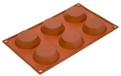 Silikomart Bakvorm 6 Tartelettes Silicone Bruin 3 Silikomart Bakvorm 6 Tartelettes Silicone Bruin
