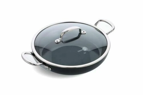 Greenpan Barcelona Pro Sauteerpan Met Keramische Laag En Glasdeksel ø 30 Cm 3 Greenpan Barcelona Pro Sauteerpan Met Keramische Laag En Glasdeksel ø 30 Cm
