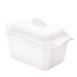 Emile Henry Terrine Met Drukplaat 19 X 12 Cm 600 Ml Keramiek Farine