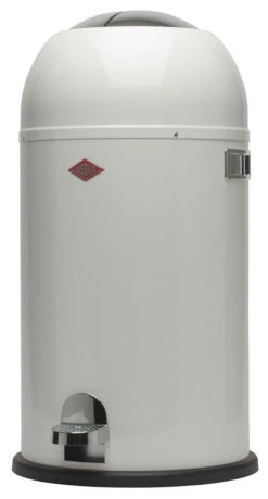 Wesco Kickmaster Afvalemmer Rond 33 Liter Wit Glans