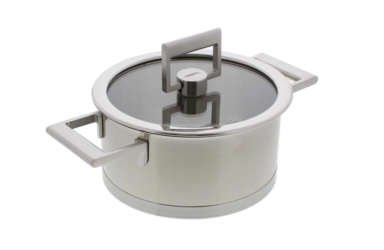 Cristel Strate Kookpan Met Glazen Deksel ø 16 Cm Rvs 3 Cristel Strate Kookpan Met Glazen Deksel ø 16 Cm Rvs