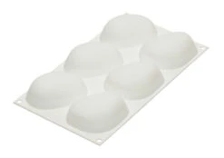 Silikomart Professional Bakvorm Zen Stenen 8,7 X 6,3 Cm Silicone Wit