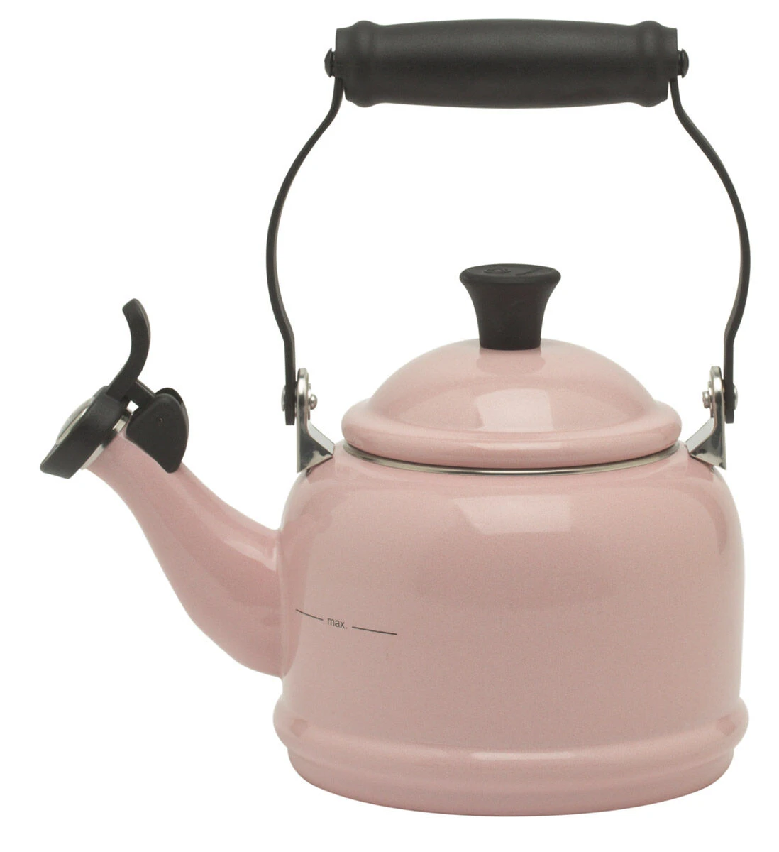 Le Creuset Demi Fluitketel 1,1 Liter Staal Chiffon Pink 3 Le Creuset Demi Fluitketel 1,1 Liter Staal Chiffon Pink