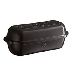Emile Henry Le Pain Broodbakpan 39,5 X 16 Cm Aardewerk Zwart