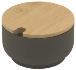 Stelton Theo Suikerpot ø 9,5 Cm Hoogte Aardewerk Bamboe Zwart