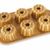 Nordic Ware Anniversary Bundtlette Kleine-tulbandvorm 6 Stuks Gietaluminium Goudkleurig