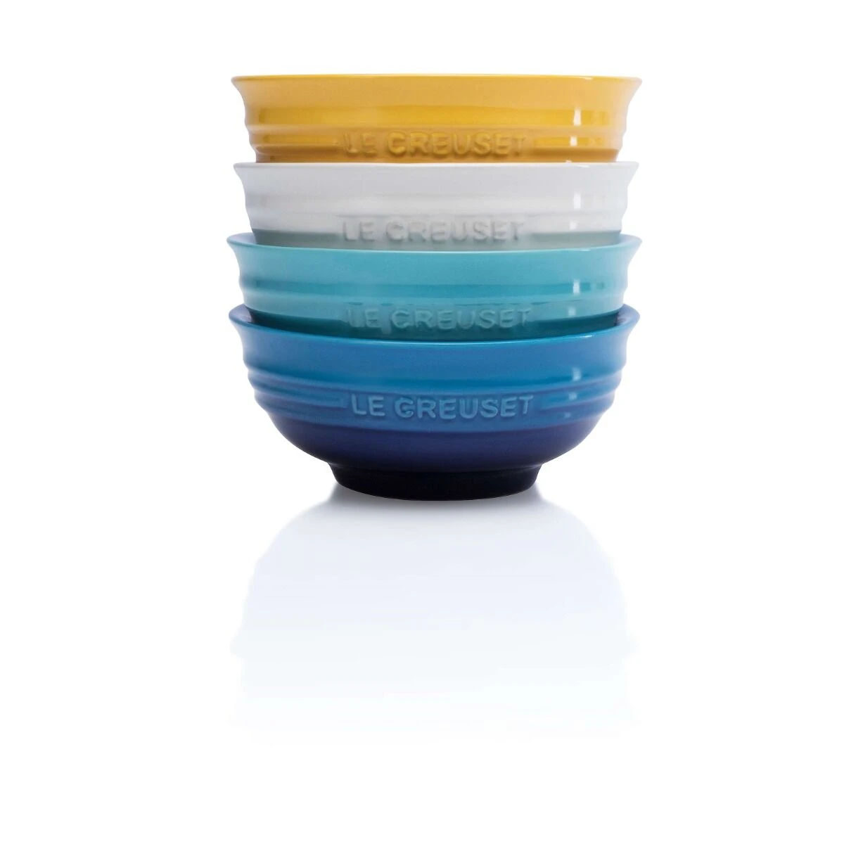 Le Creuset Riviera Collection Mini-schaal ø 10,6 Cm Aardewerk 4-delig 3 Le Creuset Riviera Collection Mini-schaal ø 10,6 Cm Aardewerk 4-delig