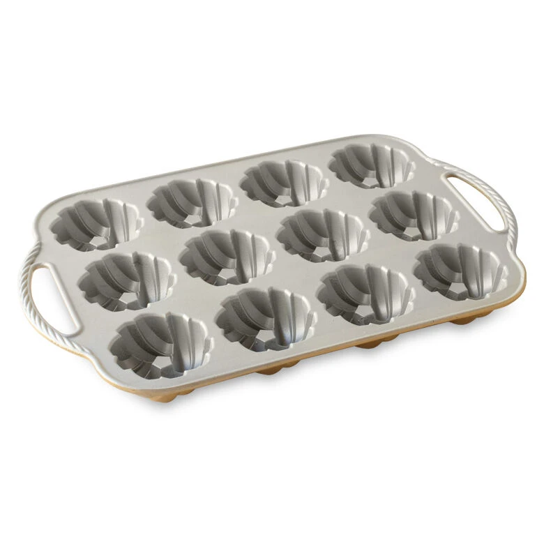 Nordic Ware Braided Mini Bundt 12 Tulbanden Gietaluminium Goudkleurig 4 Nordic Ware Braided Mini Bundt 12 Tulbanden Gietaluminium Goudkleurig - Afbeelding 2