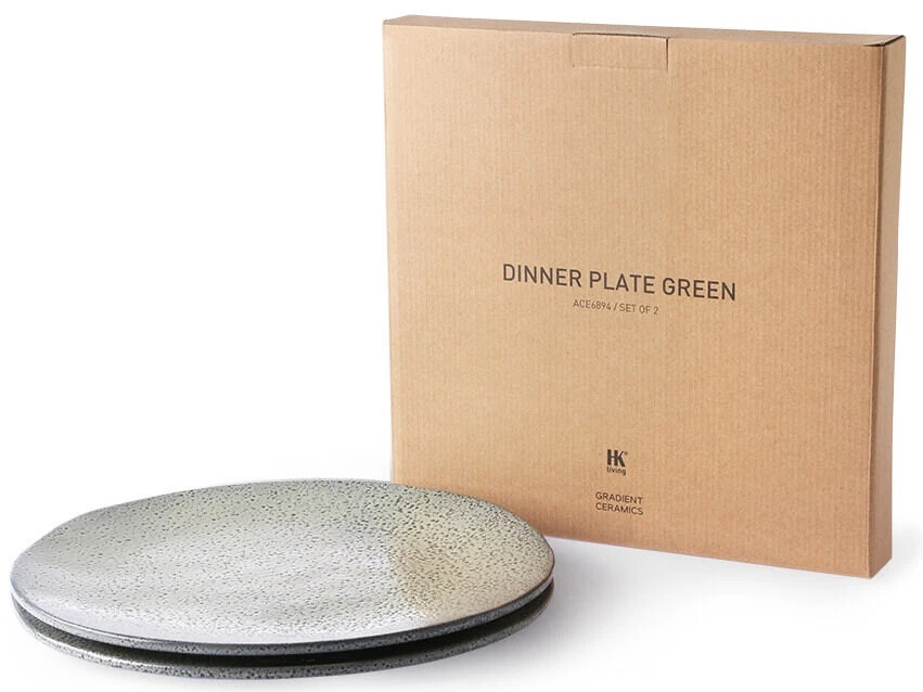 HK Living ACE6894 Gradient Dinerbord ø 29 Cm Aardewerk Groen 2 Stuks 5 HK Living ACE6894 Gradient Dinerbord ø 29 Cm Aardewerk Groen 2 Stuks - Afbeelding 3
