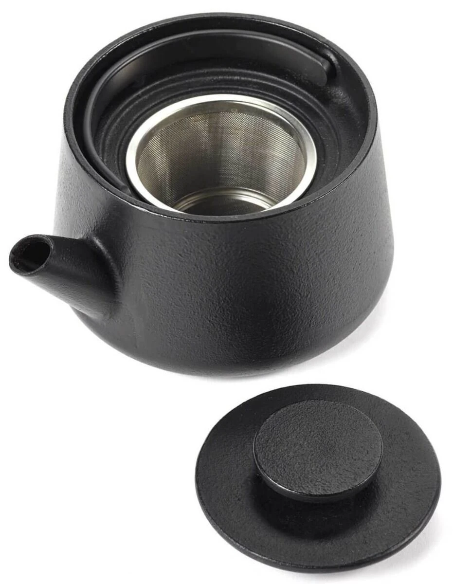 Serax INKU By Sergio Herman Theepot 600 Ml Gietijzer Zwart 4 Serax INKU By Sergio Herman Theepot 600 Ml Gietijzer Zwart - Afbeelding 2