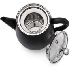 Bredemeijer Duet Eva Theepot 1,1 Liter Mat Zwart -Keukenbenodigdheden Winkel bredemeijer bredemeijer duet eva theepot 11 liter 3 1