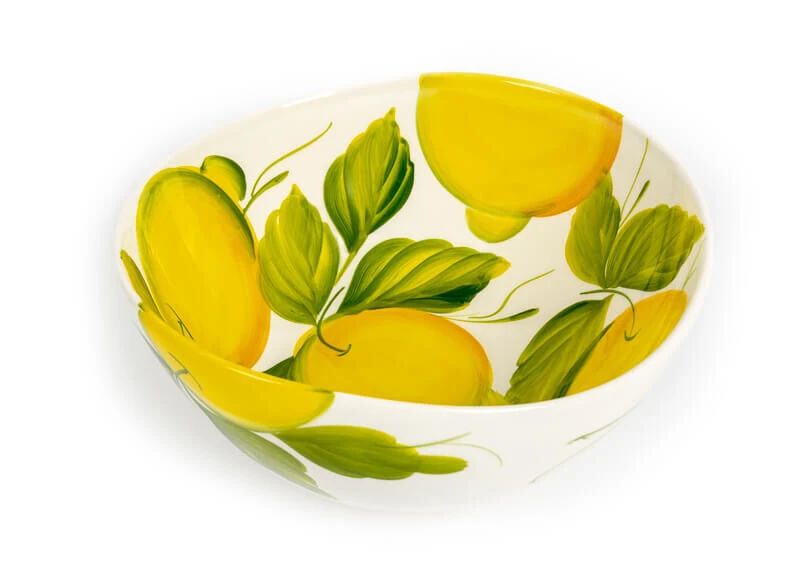 Oldenhof Organische Schaal Met Citroenen ø 25 Cm Aardewerk Wit 3 Oldenhof Organische Schaal Met Citroenen ø 25 Cm Aardewerk Wit