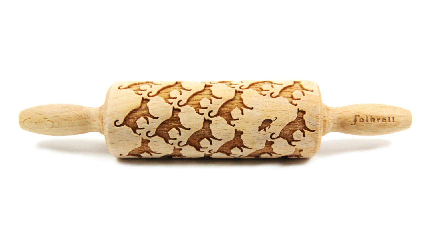 Folkroll Cat Junior Deegroller 23 Cm Beukenhout 3 Folkroll Cat Junior Deegroller 23 Cm Beukenhout