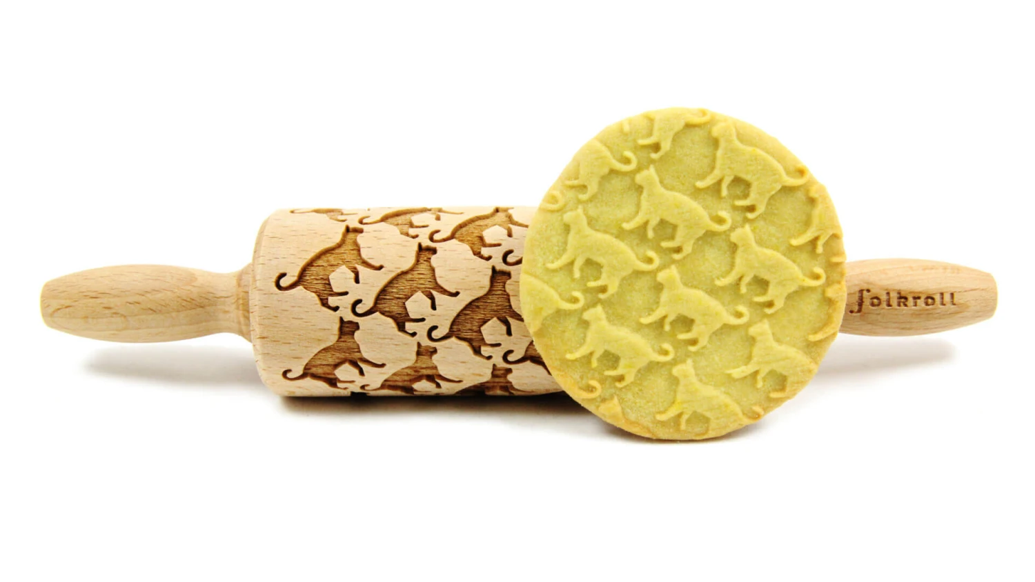 Folkroll Cat Junior Deegroller 23 Cm Beukenhout 4 Folkroll Cat Junior Deegroller 23 Cm Beukenhout - Afbeelding 2