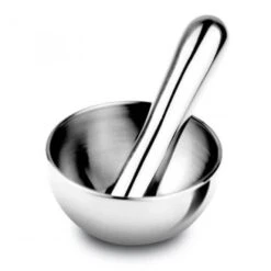 I Genietti Mini Vijzel Rvs 2-delig -Keukenbenodigdheden Winkel gen110 minipestello mortaio b