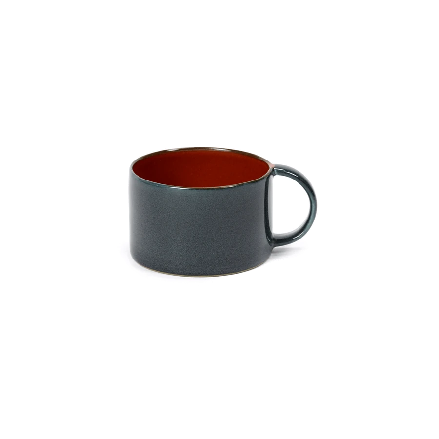 Serax Terres De Rêves Koffiekop ø 8 Cm H 5,1 Cm Rust/dark Blue 3 Serax Terres De Rêves Koffiekop ø 8 Cm H 5,1 Cm Rust/dark Blue