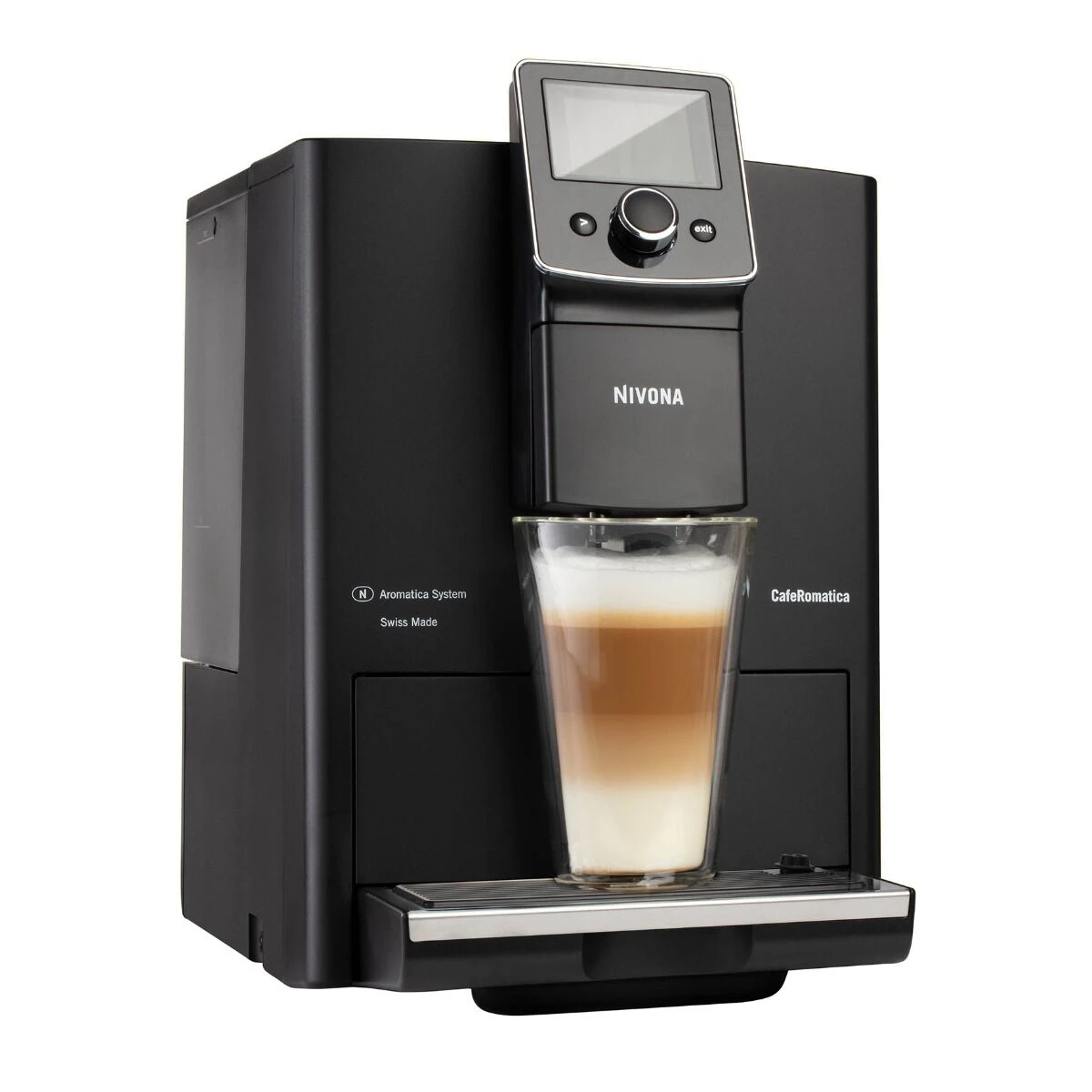 Nivona CafeRomatica 820 Volautomatische Espressomachine Mat Zwart/chroom 4 Nivona CafeRomatica 820 Volautomatische Espressomachine Mat Zwart/chroom - Afbeelding 2