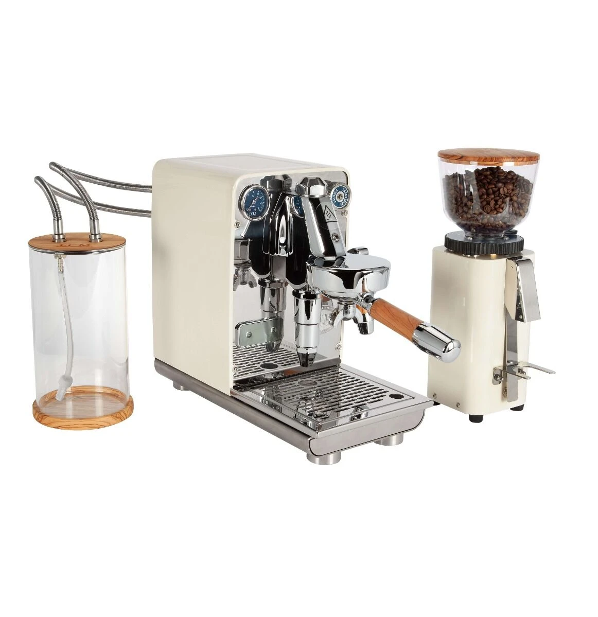 ECM Puristika Espressomachine En C-Manuale 54 Bonenmaler Rvs / Crème 3 ECM Puristika Espressomachine En C-Manuale 54 Bonenmaler Rvs / Crème