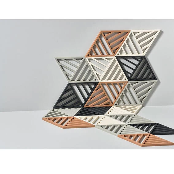 Zone Denmark Rhombus Lines Onderzetter 38 X 33 Cm Silicone Camogreen 4 Zone Denmark Rhombus Lines Onderzetter 38 X 33 Cm Silicone Camogreen - Afbeelding 2