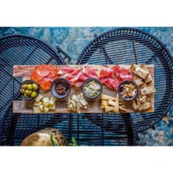 Bowls And Dishes Rose Wood Rechte Serveerplank Met Metalen Handvat 49 Cm 7 Bowls And Dishes Rose Wood Rechte Serveerplank Met Metalen Handvat 49 Cm -Keukenbenodigdheden Winkel rs1049 4