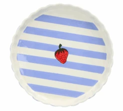 Oldenhof Aardbei Quichevorm ø 30 Cm Aardewerk Lila