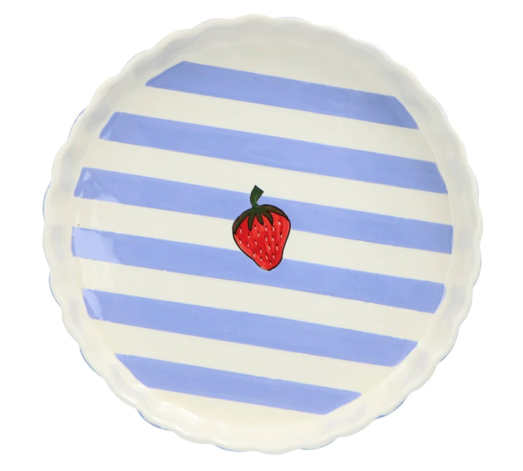 Oldenhof Aardbei Quichevorm ø 30 Cm Aardewerk Lila 3 Oldenhof Aardbei Quichevorm ø 30 Cm Aardewerk Lila