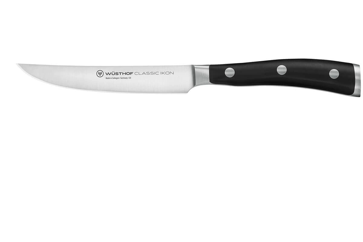 Wüsthof Classic Ikon Steakmes 12 Cm Messenstaal 3 Wüsthof Classic Ikon Steakmes 12 Cm Messenstaal