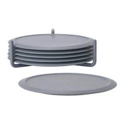 Zone Denmark Singles Onderzetters ø 10 Cm Silicone Donkergrijs 6 Stuks